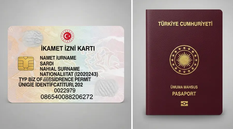 تفاوت کارت اقامت (Ikamet) و پاسپورت (شهروندی) ترکیه
