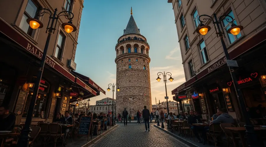 برج گالاتا و خیابانهای سنگفرش استانبول