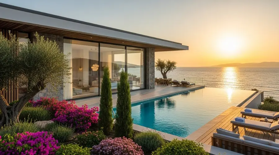 ویلای مدرن ساحلی در ترکیه، مناسب برای اخذ شهروندی از طریق سرمایه‌گذاری ملکی.