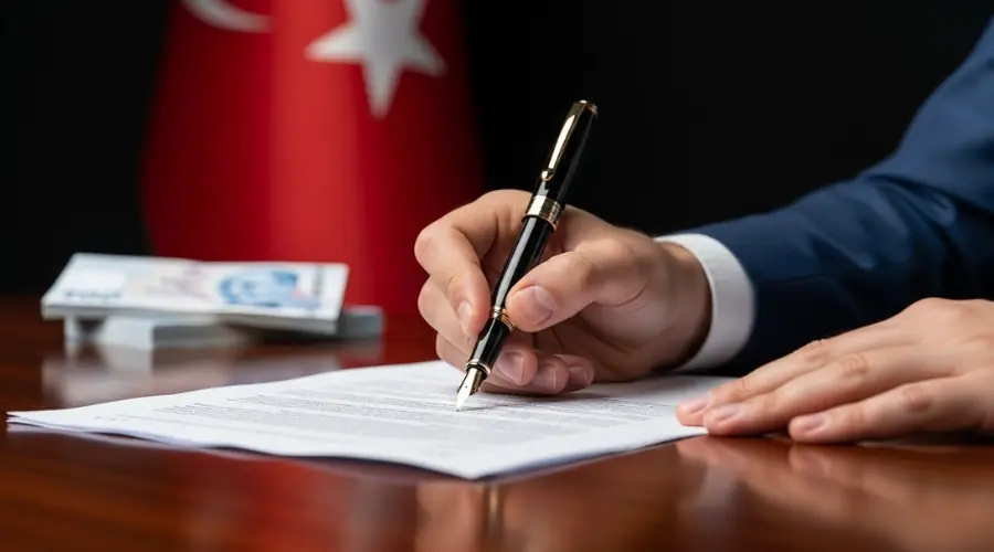 امضای اسناد رسمی ثبت شرکت در دفترخانه ترکیه با حضور سرمایه‌گذار