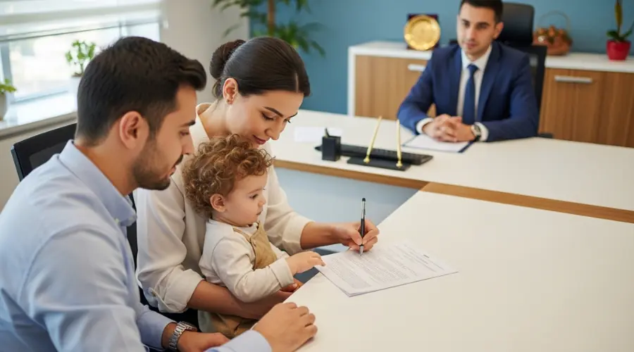 والدین و کودک در اداره نفوس برای درخواست پاسپورت