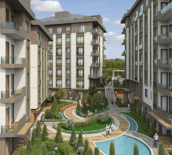 Beylikdüzü, İstanbul'da modern konut kompleksi