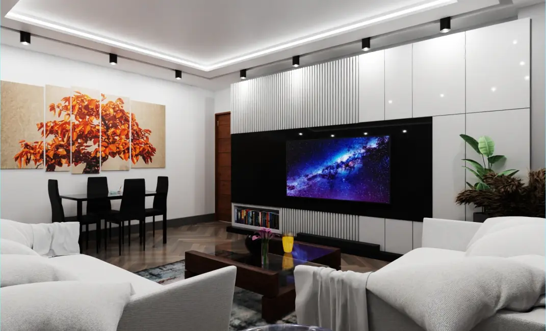 سالن tv پروژه کوچوک‌چکمجه