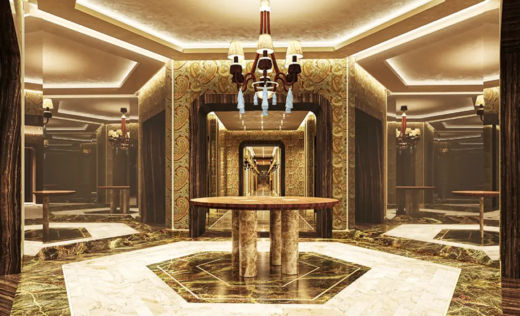 لابی برج منطقه‌ی Maslak