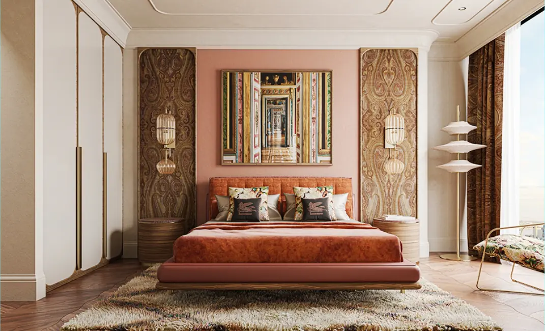 اتاق خواب در برج منطقه‌ی Maslak