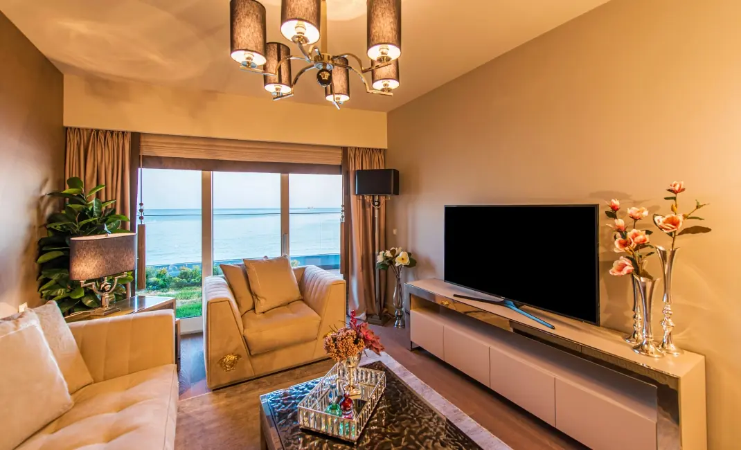 سالن tv در پروژه منطقه آتاکوی استانبول