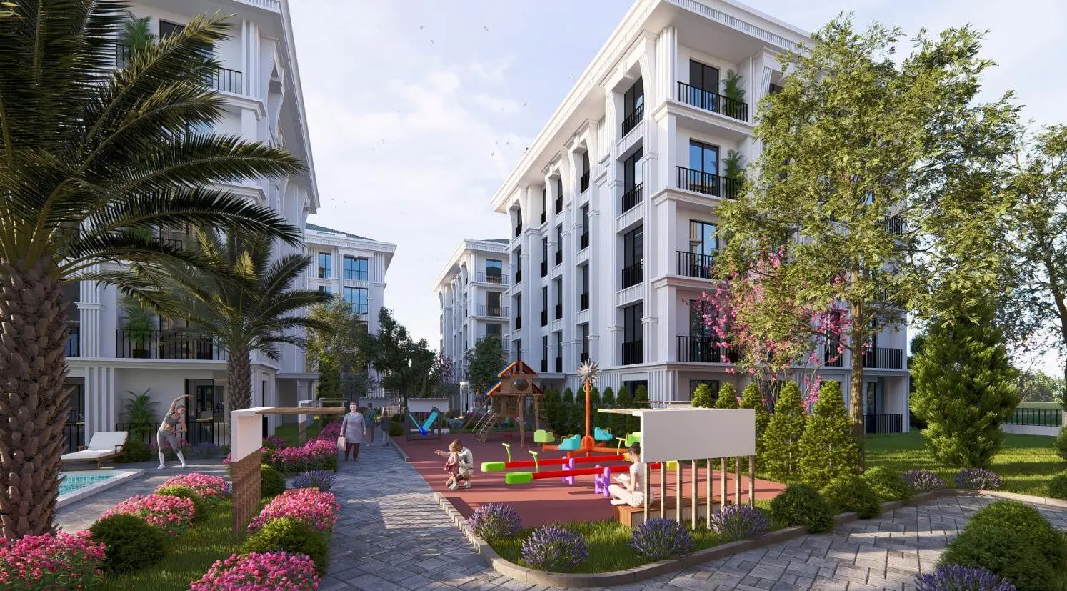 فروش آپارتمان‌های شیک با قیمت استثنایی در منطقه بویوک‌ چکمجه استانبول