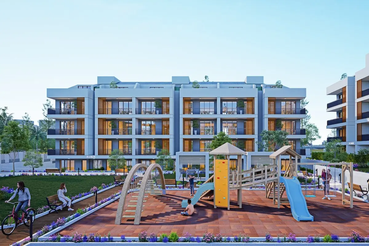 زندگی به سبک ویلایی در آپارتمان‌های سرسبز و کم‌ واحد بویوک‌ چکمجه، استانبول