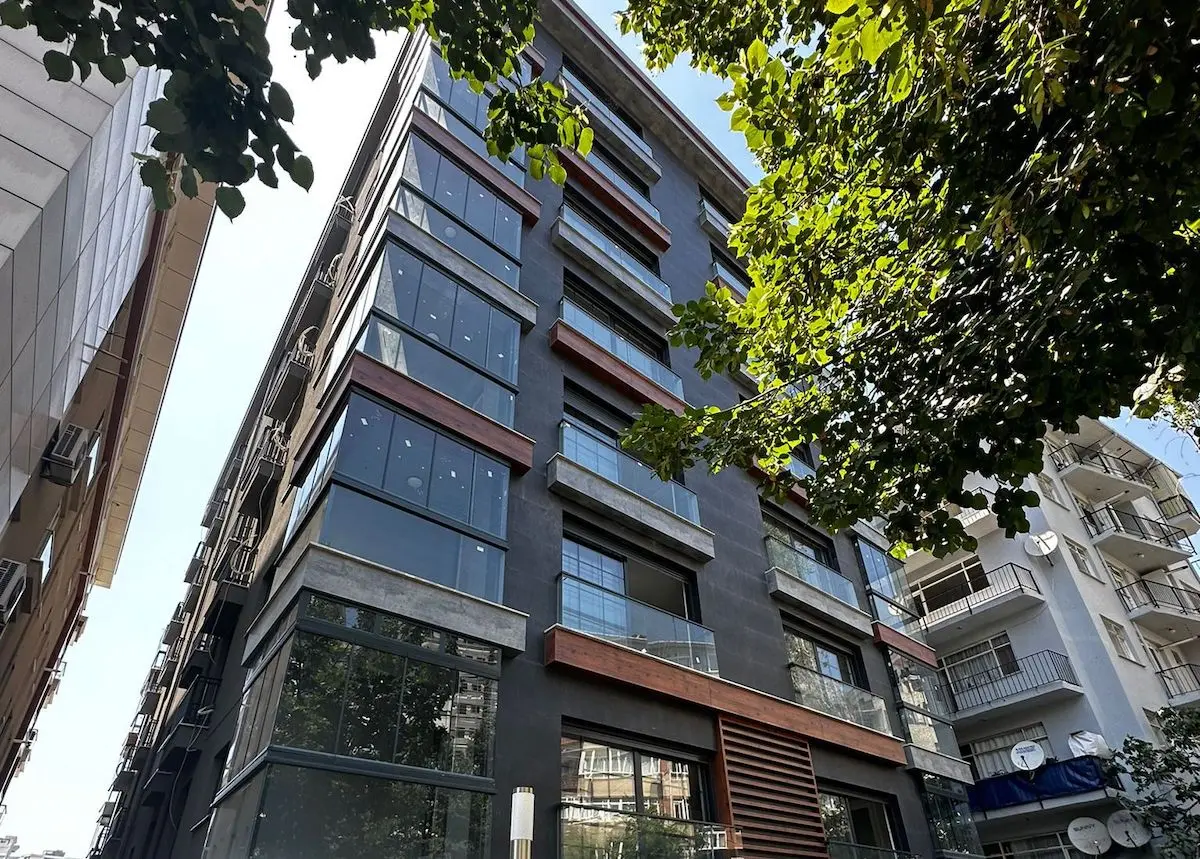Exterior view of a luxury house with a modern architectural design in Beşiktaş, Istanbul.