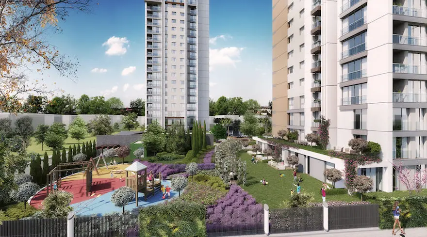 خرید خانه در مجتمعی با استخر و فضای سبز در کارتال استانبول