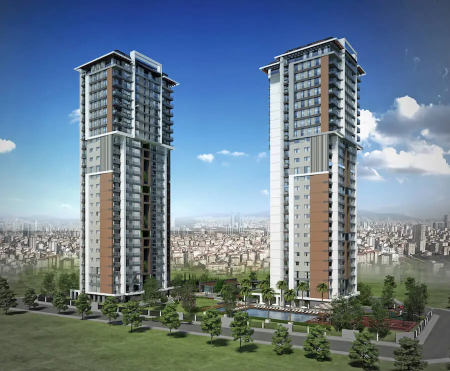 خرید خانه در مجتمعی با استخر و فضای سبز در کارتال استانبول